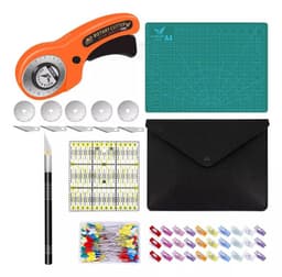 Kit Cortador De Tela Circular Para Ropa Herramienta Costura