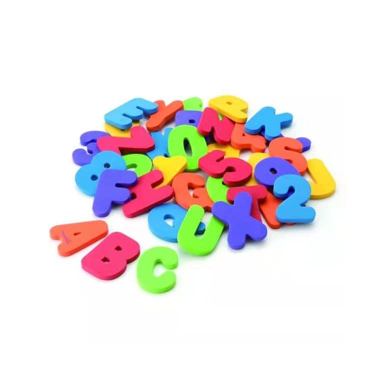 Juguete Didactico de Letras y Numeros Flotantes para Bano