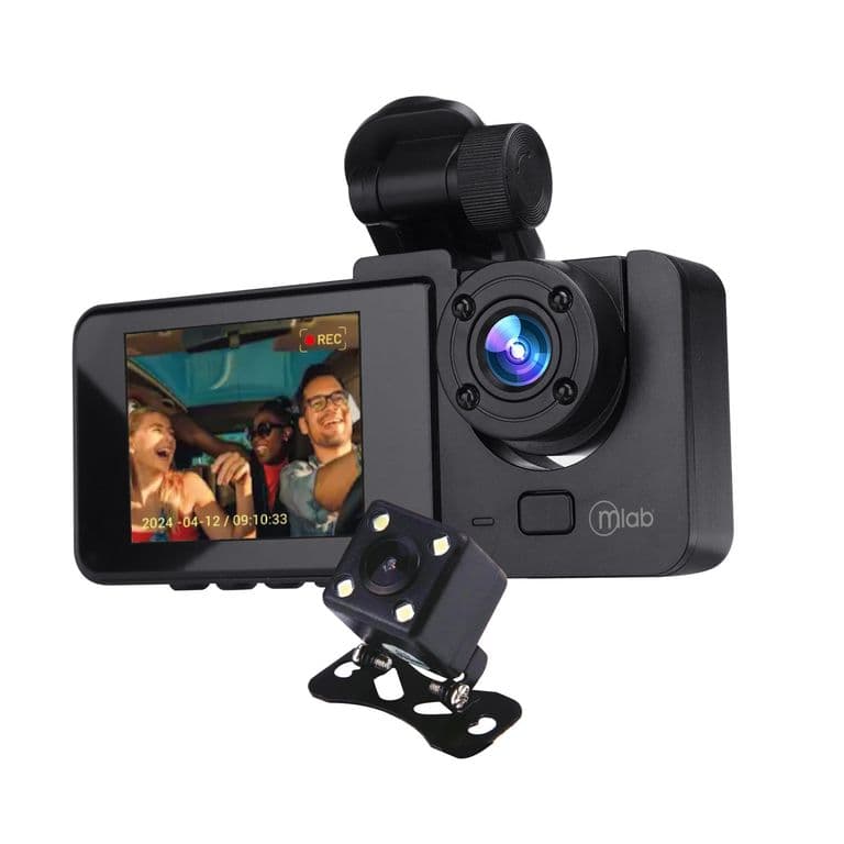 CAMARA AUTO DVR FHD 3 CAMARAS FRONT 1080p