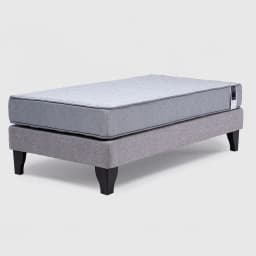 Cama Europea 1 Plazas Cannon Feel Gris