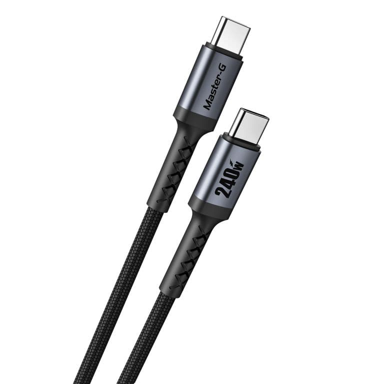 Cable De Carga Rapida Usb-C a C Antinudos 240W 2M Master-G