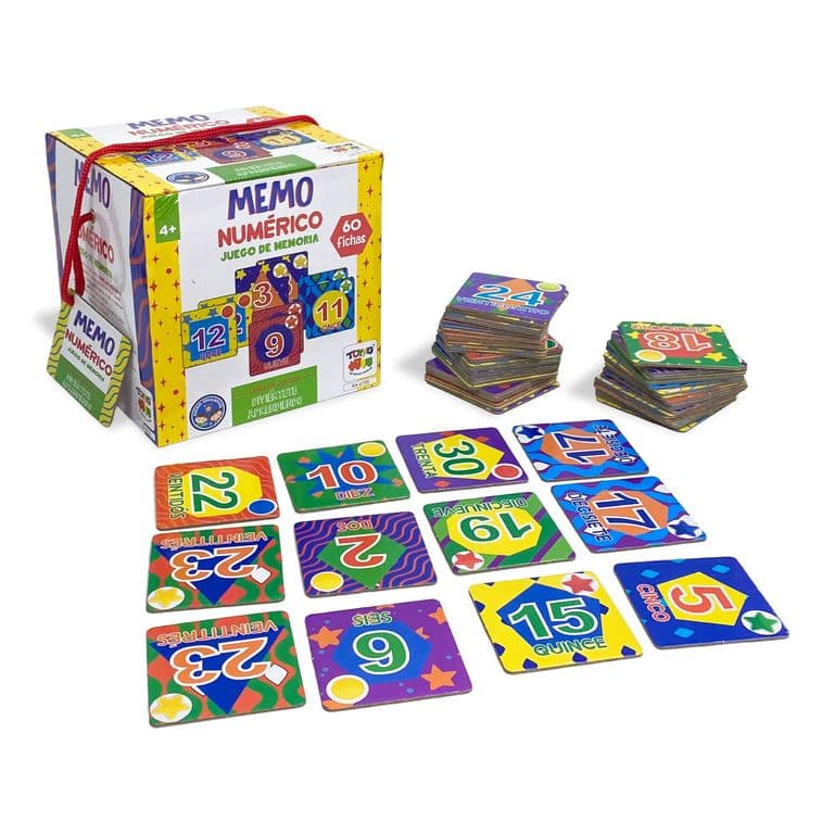 Juego Educativo Memorice Numeros -