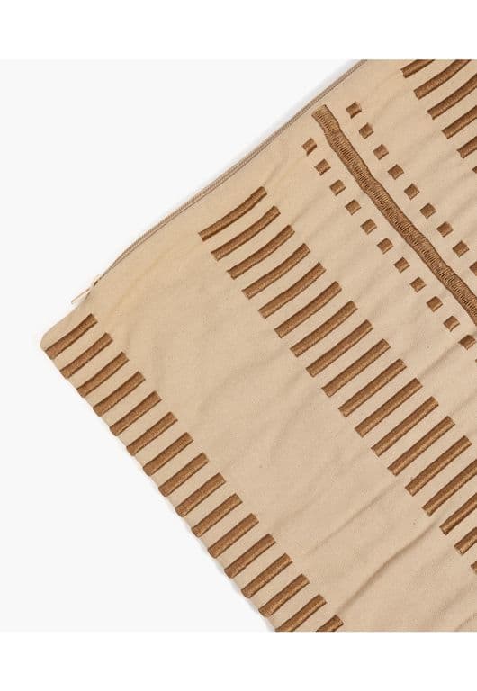 Cojin Algodon Costuras 45 X 45 Beige