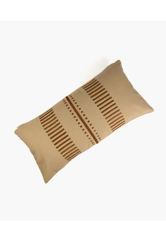 Cojin Algodon Costuras 30 X 60 Beige