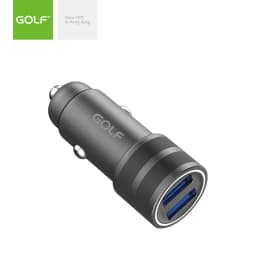 CARGADOR AUTOMOVIL 2 USB 36W MAX GOLF GF-C22