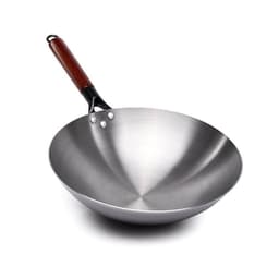 WOK DE HIERRO CONCAVO CON MANGO 34 CMS