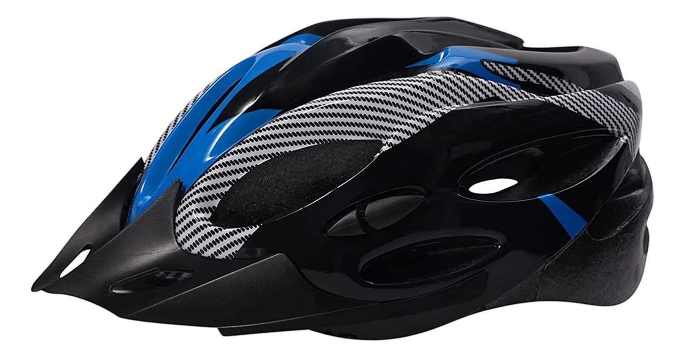 Casco Bicicleta Profesional Full Seguridad Azul - Azul