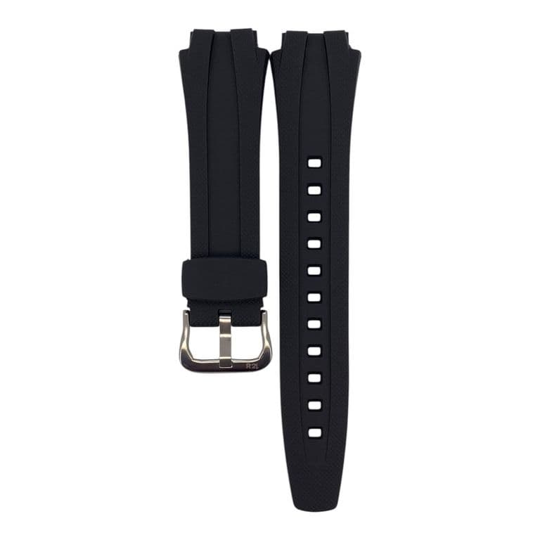 Correa Reloj Resina Prisma Para Casio Negro 16