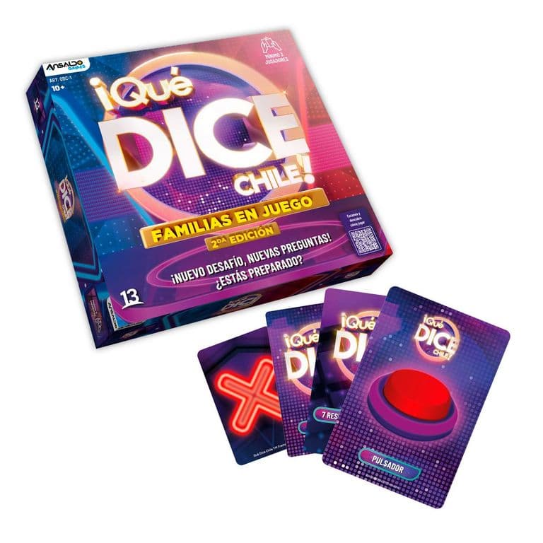 Juego de mesa Que Dice Chile familias en juego