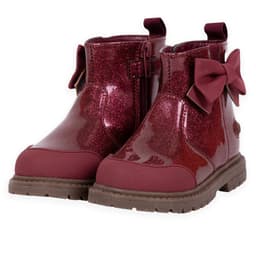 Botin Bebe Nina Burdeo Rojo 19