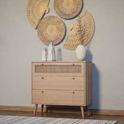 Comoda con Ratan Top Living Calcuta Cajonera de 3 Cajones