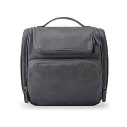 Neceser de Viaje Compacto en Cuero Sintetico Gris