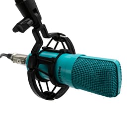KIT STUDIO MICROPH C/SOP/POP/STAND/USB SOUND CARD AZUL