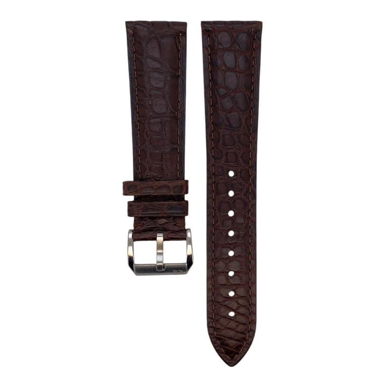 Correa Reloj Cuero Florencia Caiman Cafe 24
