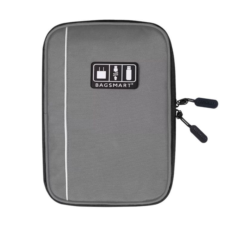 Organizador Electronico Glendora para Viajes Compacto Gris