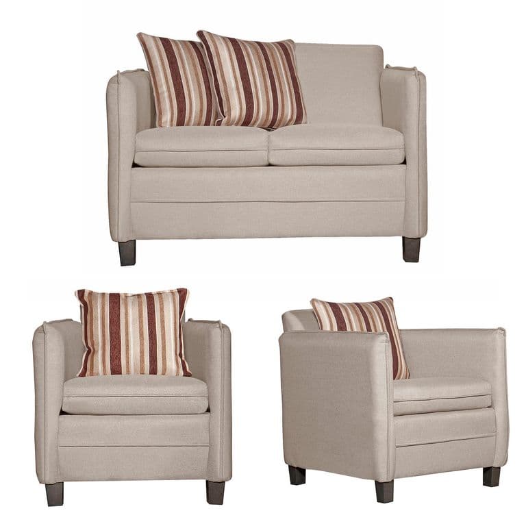 JUEGO DE LIVING 2-1-1 BARCELONA BEIGE
