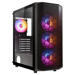Gabinete Garen ATX 4 ventiladores Negro