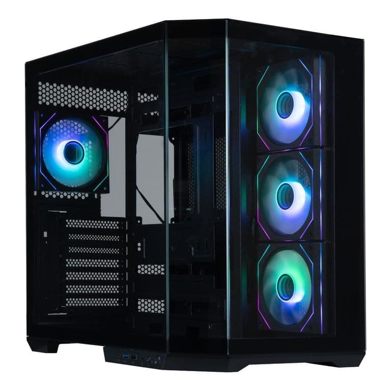 Gabinete T10 E-ATX 1 Ventilador Negro
