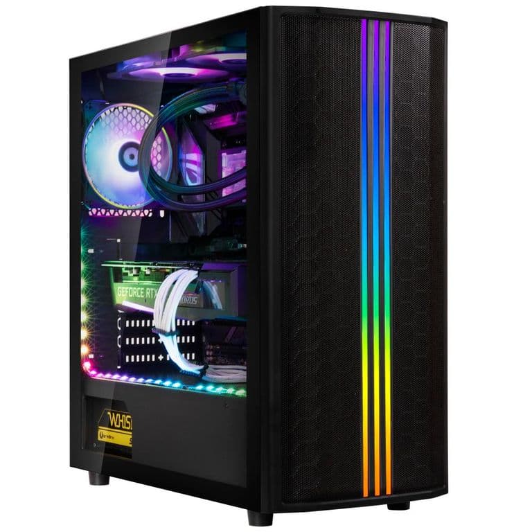 Gabinete Saber ATX 3 Ventiladores Negro