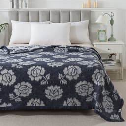 FRAZADAS CLASSIC JACQUARD AZUL 15 PLAZA