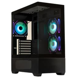 Gabinete Ceto Cubi ATX 3 Ventiladores Negro