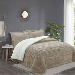 PLUMON CHIPORRO JACQUARD BEIGE 2 PLAZA Beige 2 PLAZAS