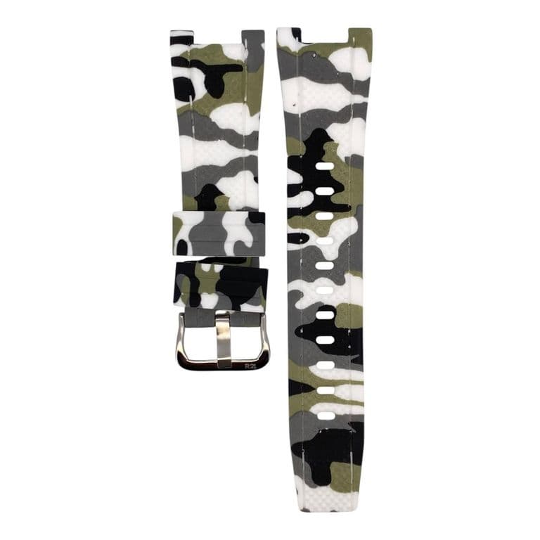 Correa Reloj Caucho Camuflaje Para G-Shock GST Blanco TALLA UNICA