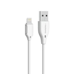 Cable USB a Lightning Motomo, Alta Velocidad 2.4A, 3 Metros, Blanco