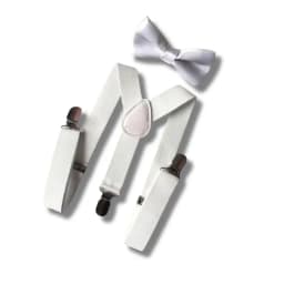 Set Suspensor O Tirantes Mas Humita Infantil Colores Varios Blanco TALLA UNICA