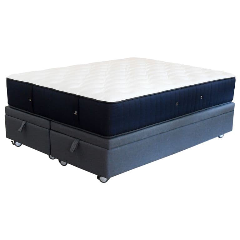 Cama Baul 2 Plaza L190cm Colchon Premium CIC Con Ruedas Logo Gris
