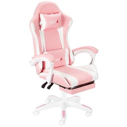 Silla Gamer GX2000 Reclinable Profesional con Reposapies-Rosado