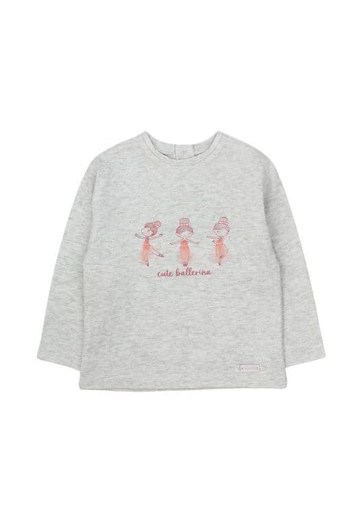 Polera Bebe Nina Academy Gris Gris 3 MESES