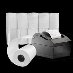 50 Rollos Papel Termico 57x40 Mm 43grs Blanco