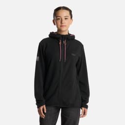 Poleron Teen Girl Stripes Nano-F Full Zip Hoody Negro Negro 12