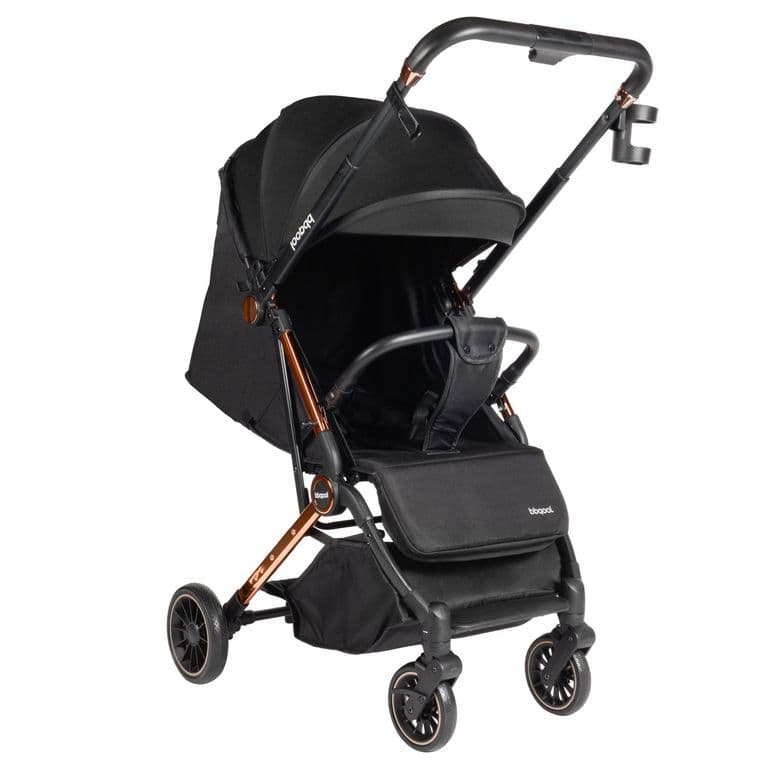 Coche Maleta Compacto Reverse Cromado Dorado Negro