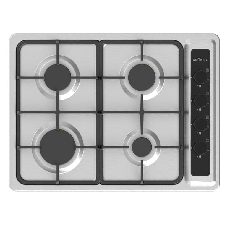 Encimera a Gas Groner Inox 4QL