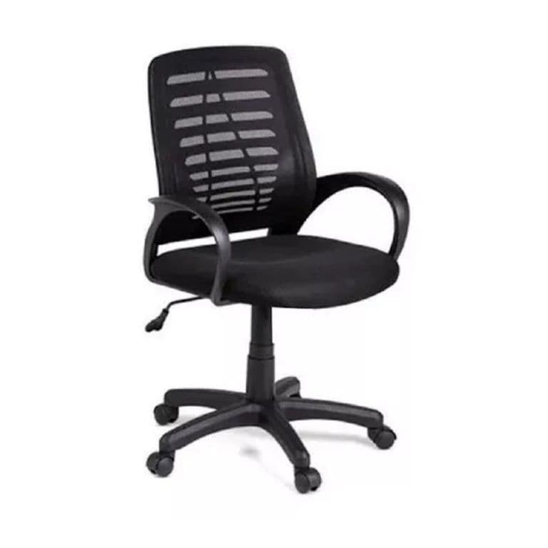 Silla De Escritorio Negra, Oficina, Ajustables Negro