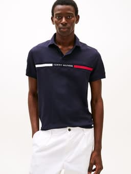 Polo Chest Insert Logo Azul Azul XS