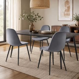 Set x4 Sillas de Comedor Eames Top Living Ralina Terciopelo