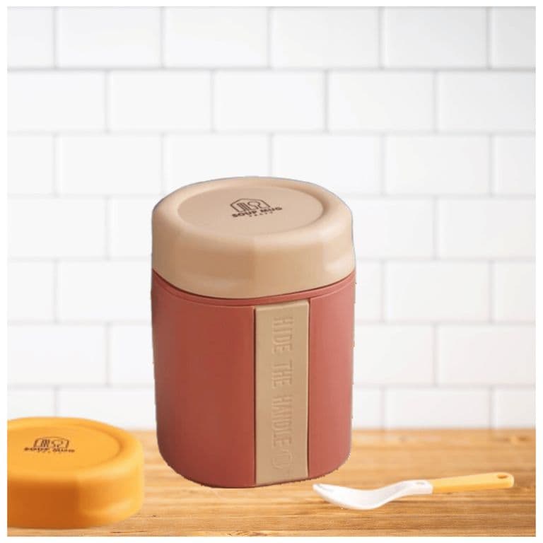Termo Taper Termico 500 Ml Estilo Vaso Tenedor Oficina Y Escolar Pink