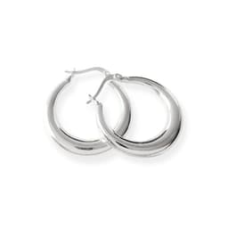 Aros Argolla Josefina 27mm Plata Fina 925 Plateado TALLA UNICA