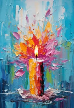Cuadro Canvas Imagen Vela en lienzo 85x55 cm