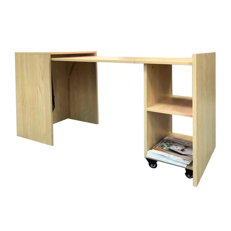 Escritorio Multifuncional de Madera - Plegable, con Almacenamiento