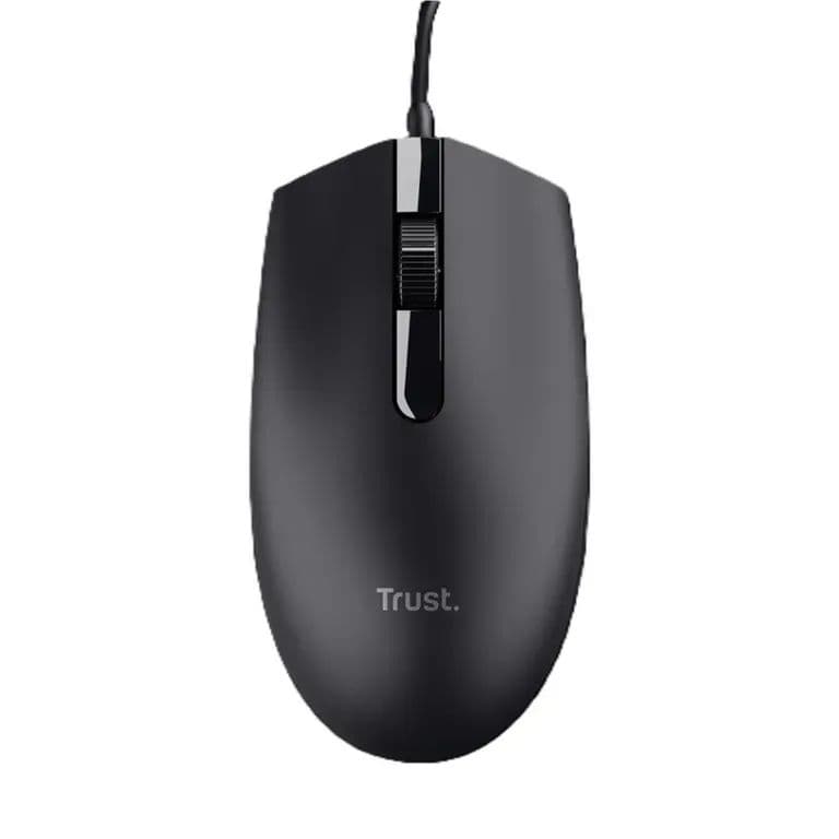 Mouse Optico Con Cable USB Ambidiestro Basi Negro Negro