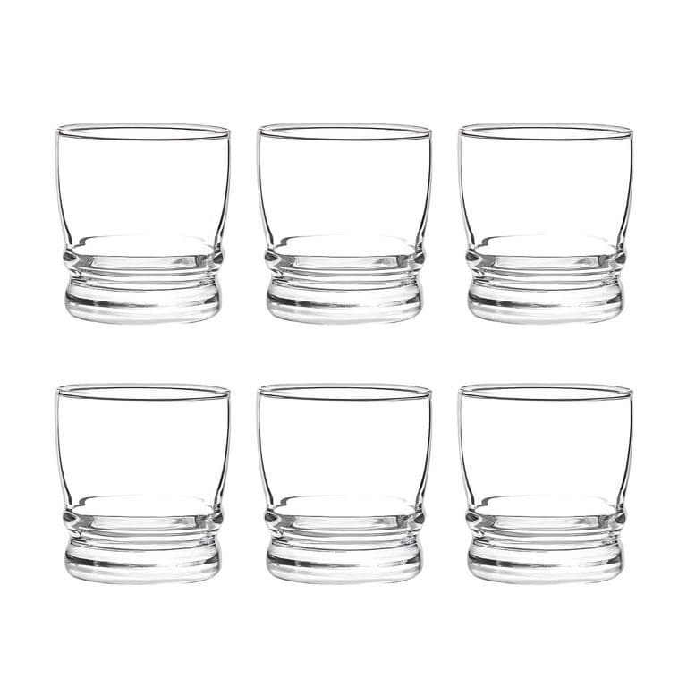 Set 6 Vasos Madeira Rocks 304mL Menaje Cocina