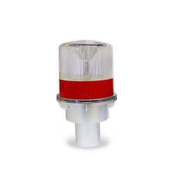 Baliza destellante solar led color rojo
