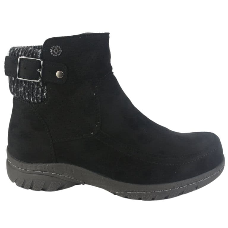Botin Mujer Negro Casual Qual-5 Negro 35