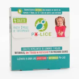 PO-LICE: Colet Repelente Piojos. 4 colet para tratamiento preventivo