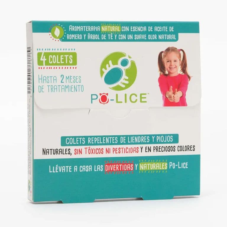 PO-LICE: Colet Repelente Piojos. 4 colet para tratamiento preventivo