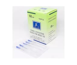 Aguja de acero inoxidable para Acupuntura 0,22 x 13 mm